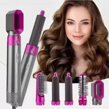 Professional 5-in-1 Hair Dryer Electric Hair Brush For Dyson Airwrap Automatic Hair Curler Straightener Hot Air Comb Home Use